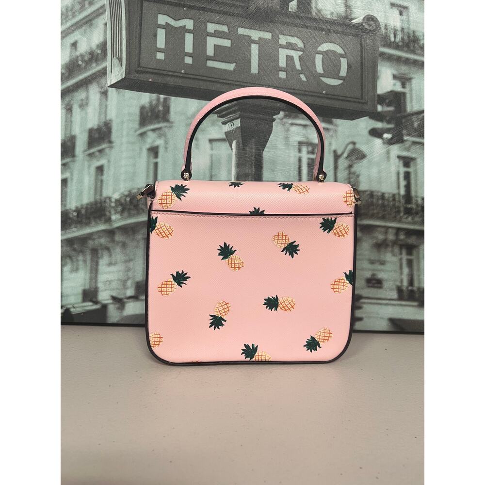 Kate Spade K7629 Staci Square Pineapple Crossbody Pink - Picture 2 of 8